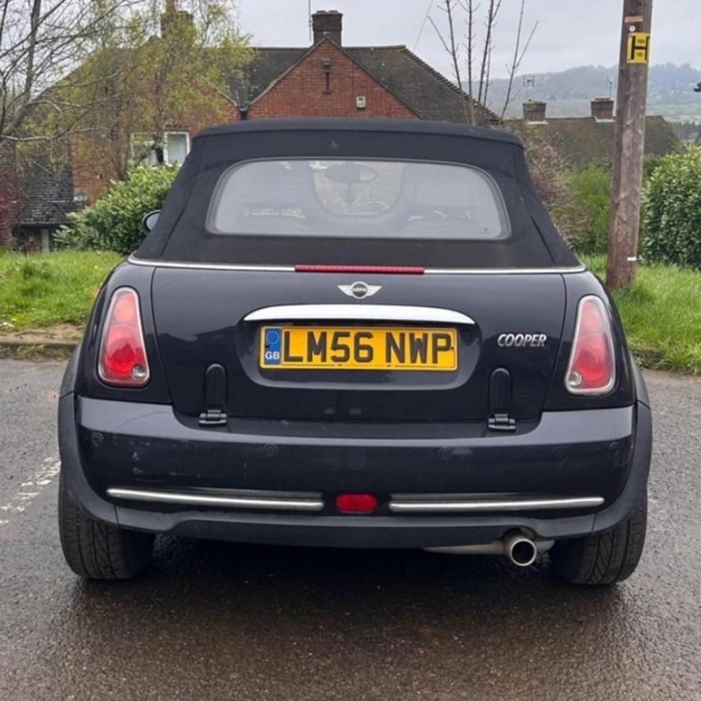 **PRICE CAN BE NEGOTIATED**ULEZ FREE. Done MOT and also done additional repairs and features to this mini eg whole new exhaust. This can all be sent through. This is a really rare 2007 mini with both convertible top and an automatic transmission. Looking to sell because I'm moving abroad and cannot keep this amazing mini. Some features: Sport Mode, Built in Microphone, New Pioneer Bluetooth Radio. Obviously with this mini's age comes some wear and tear. Left seat is torn open about 7cm but can be easily sowed together. Some scratches on the back of the mini and on the left mirror. Apart from that this mini is honestly a really good price and Car. Enjoy Summer! Next MOT due 04/03/2025, Full service history, Black, 4 owners, £3,475

Vehicle registered: 23/02/2007