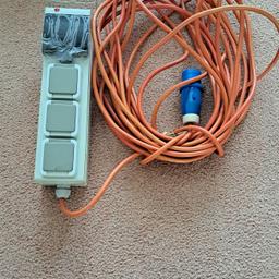 RCD protected 3 Way UK electric hook up cable for Camping

Collection Only
