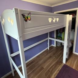Kids high sleeper bed frame. Mattress available if wanted. Great condition