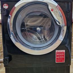 Hoover 8kg black integrated washing machine with quick wash (14 minutes) in excellent condition only 2 years old. Selling due to new kitchen being fitted , cost £449 new