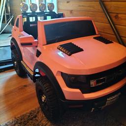 pink electric ride in car can also be controlled by remote. like new my daughter has grown out of it. can deliver locally free of charge