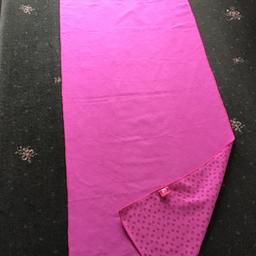 Pink microfibre exercise mat, non slip like new collect wv113at