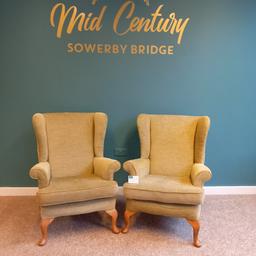 Mid Century Sowerby Bridge

A Pair Parker Knoll Penshurst Wing Chair
Reupholstered 18 months ago. No Rips /Tears.

Measurements H96cm x D78cm x W78cm

£275

Collection from Mid Century Town Hall Street Sowerby Bridge, We are happy to liaise with couriers and would recommend

TT Removals Halifax

Anyvan Or Shiply for quotations.

Please message me to arrange viewings,
and check out my other items available.

Items may show signs of wear and imperfections due to age.