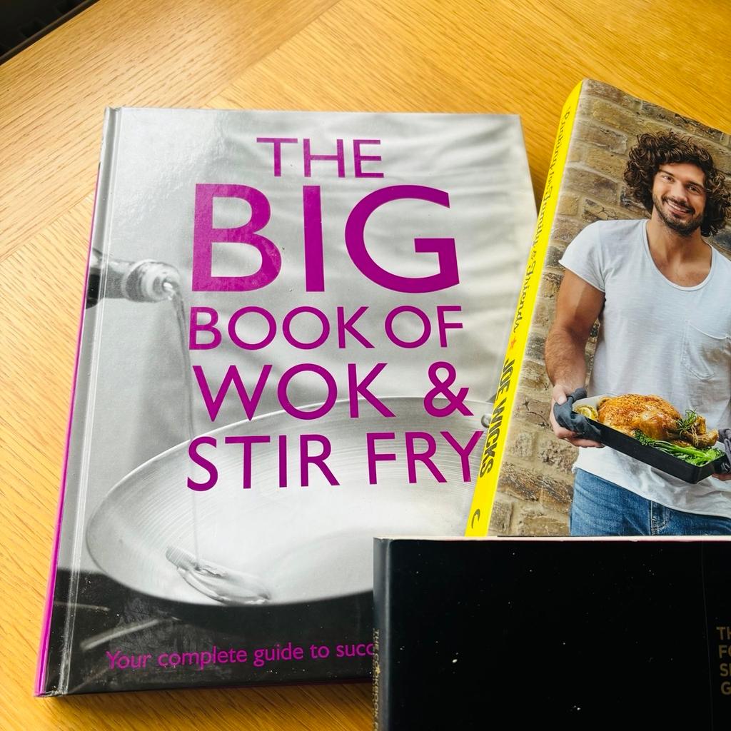 4 large popular cook books for sale. £10 for all 4