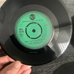 ELVIS PRESLEY UK demo sample rare stunning collection for over 50 years these  EX never find collection like anywhere in this condition