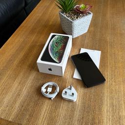 I’m selling my iPhone XS Max 64GB in space grey which is unlocked to all networks and in excellent condition. It has no scratches on it as it’s been in a case since brand new with a screen protector. The phone comes with it’s original box,cable/plug and quick start manual. The battery has 85 percent capacity which is excellent for this phone. Screen size is 6.5 inches so quite a large screen.  The phone is still being used but will be factory reset for buyer.
If you have any questions please free to ask.