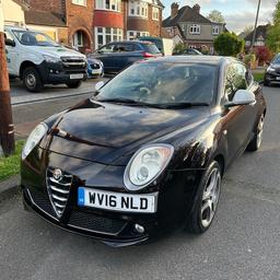 Alfa Romeo MiTo Junior TwinAir 2016

875 cc engine, MOT, new clutch & fly wheel, 4 new tyres, just had a full service, zero road tax & ULEZ compliant. 

Beautiful Etna Black, which has a red sparkle when the sun shines ☀️ 

The wheels will need refurbishing but doesn’t affect the performance of the car. It does have age related marks but all this is reflected in the price. 

Cheap insurance so would make a great about town car a learner driver or just passed. 

Grab yourself a bargain!

£5,500 😊