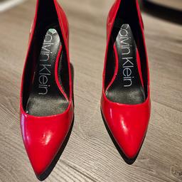 Calvin Klein Gayle Pump Red pumps heels Red shoes heels Red