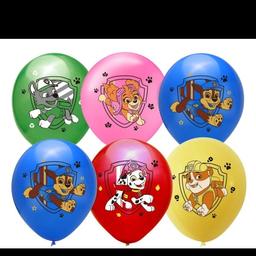 paw patrol balloons x20
balloons sticks x20
paw patrol badges x20 
ideal for children's parties all brand new price is £5 plus postage