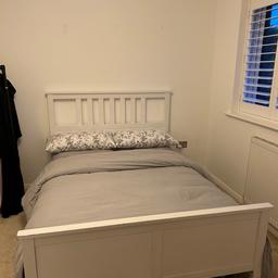 Ikea Hemnes double bed frame. Mattress NOT included. For collection ONLY. Retails for £249.