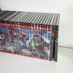 Marvel Superhelden Sammlung von Hachette Band 1-25 und Schurken-Sammlung 2 Bände. Band 1-7 und Band 8 ausgepackt. Die restlichen Bücher noch Originalverpackt.
