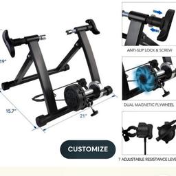 Flexispot Smart Bike Trainer Stand BT01
Silky-smooth spinning
Our double magnetic wheel bike trainer stand provides riders a smooth riding experience while training at home, in office or in the gym.
Reinforced buckle
Our bike trainer is equipped with a reinforced buckle and super wide base, provides you a safe and stable training state no matter how intense your exercise is.
Portable foldable
You can carry it to anywhere , thanks for the 7.71 kg weight only. It’s foldable feature also makes it easy to store, you can put it under the bed or your trunk, as the folded thickness is only 16 cm.

Color	Black
Weight	8kg
Capacity	149.7kg
Folded Thickness	16cm
Unfolded Dimension	53.3x39.9x48.3cm (LxDxH)
Fit	For bike with 61-74cm wheels