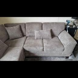 Grey corner sofa and footstool 7 month old footstool measures L 93cm w 58cm sofa measures L225cm w90cm need gone asap will consider any genuine offers