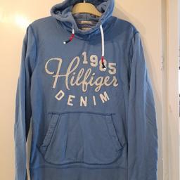 Blue hoodie, pouch pocket. Size S. All proceeds to Freddies Felines cat rescue.
