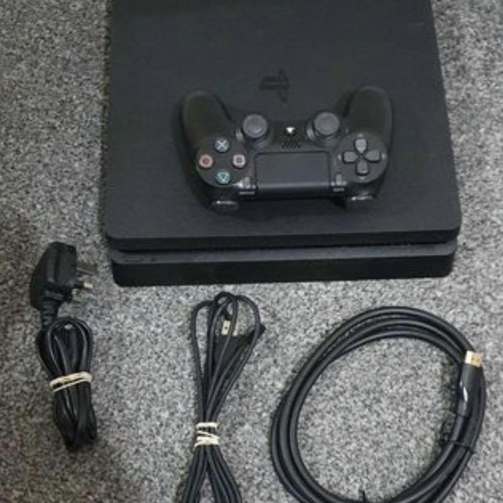 PlayStation 4 (PS4) Slim 500GB console unboxed.

PS4 has been upgraded with a 500GB SSD to make it boot and load faster than normal hard drive.

Excellent and clean condition.

Full working order.
Can be shown working.

£130 - fixed price, no offers.

Collection is from Walsall.

Delivery is available for extra.

No swaps.