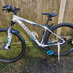 cannondale trail 6
Aluminium frame size M
29 inch wheels 
New tyres New seat New grips New pedals Front and back mudguards New indicators New mirrors 
bike looks like new .