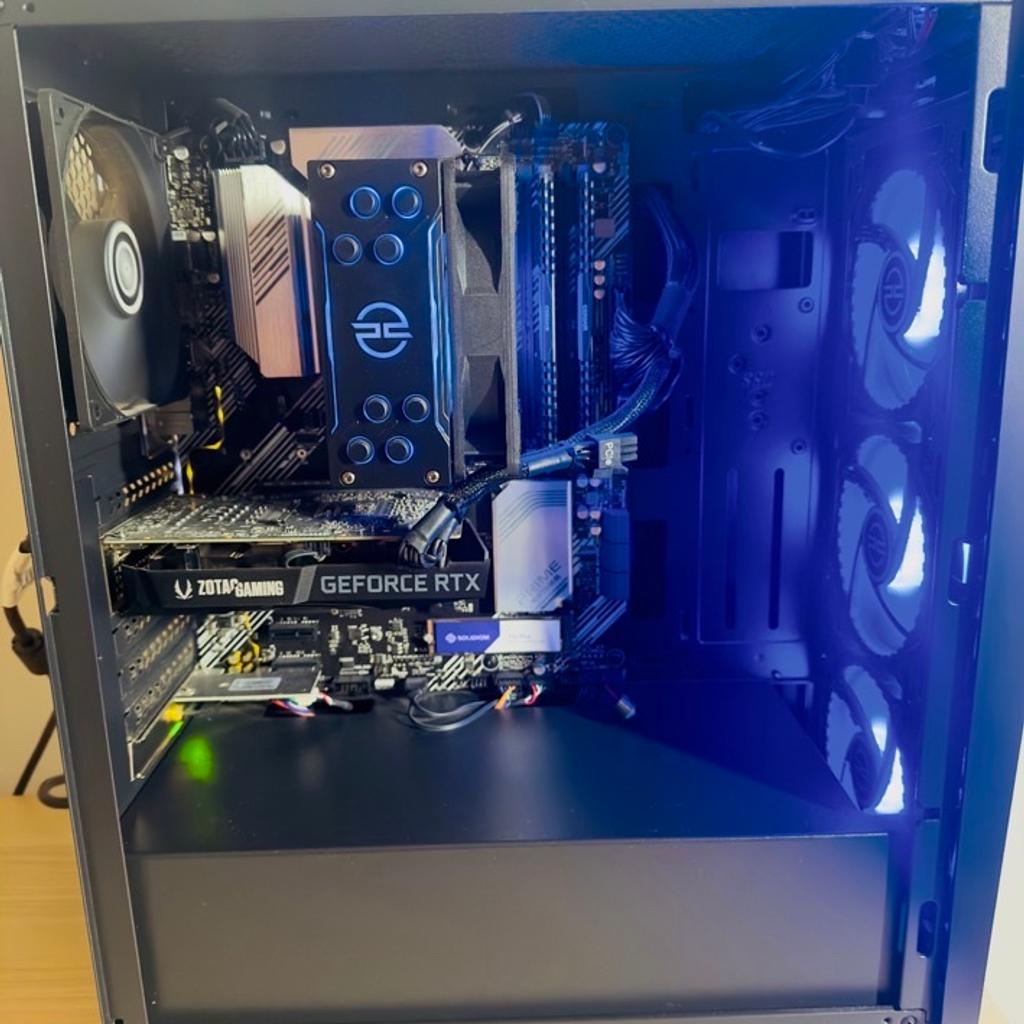 Great value gaming PC, ready for all new games at high framerates.

✅COD MW2 2023 & Warzone 2
✅Tarkov
✅Cyberpunk
✅Red Dead Redemption 2
✅Halo Infinite
✅Plague Tale
✅FiveM & GTA

Buyer can see demo on collection before payment.

Ask me if your favorite game will run on this system, questions welcome.
Ryzen 5 4500
RTX 3050
16GB Corsair RAM
1TB SSD
Windows 11 (activated)

The case and fan has full RGB capability meaning you can set up any colors you'd like to suit your setup.