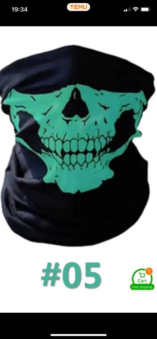 Buy & Sell Hampshire Southampton - Photos for Green biker balaclava snood face mask