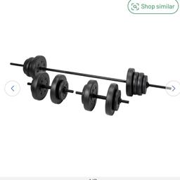 50kg barbell and dumbbell weight set