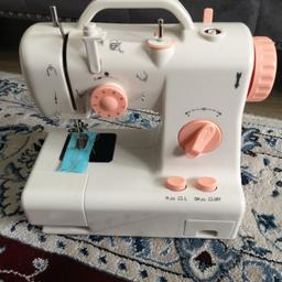 Mini Electric Sewing Machine. Can be used either with hand or foot pedal. Works also with batteries. Comes in the original box with the accessories as in the pictures.