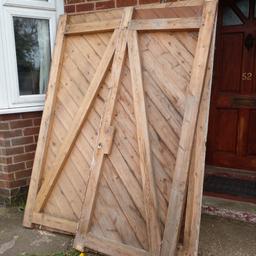 pair of matching garage or entry doors size 1 x 31 x 83 inches and 1 x 60 inches x 83 can deliver im in burton on trent pls phone 07779319270 price is for both but can sell seperately