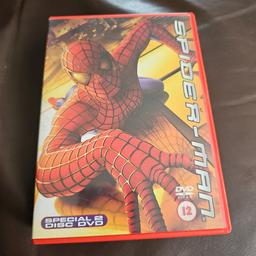 spiderman dvd starring tobey Maguire and kirsten dunst
dvds in good condition used
any discs that are 15p each are also mix and match at 10 for £1
please look at my other items for sale as have a wide variety of dvds and games for sale
sorry but I do not accept PayPal or shpock wallet as payment and unfortunately I do not post due to working hours
collection only