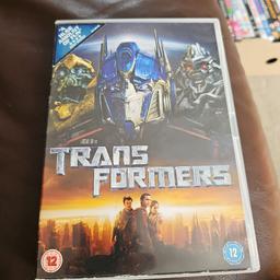 transformers dvd starring Shia LaBeouf 
dvds in good condition used
any discs that are 15p each are also mix and match at 10 for £1
please look at my other items for sale as have a wide variety of dvds and games for sale
sorry but I do not accept PayPal or shpock wallet as payment and unfortunately I do not post due to working hours
collection only