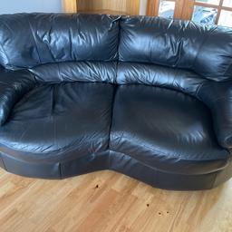 Furniture village sofa 3 seater with swivel end and 2 seater sofa good condition collection from Holywell
