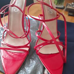 Red strappy 5inch heel (EGO) sandle gcd