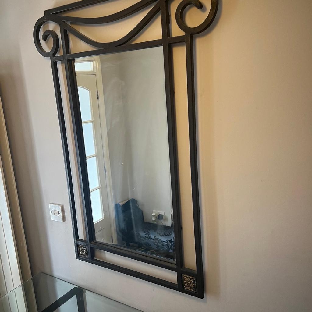 Selling our mirror and hallway shelf/table. These were bought at a very high price many years ago and now selling at a fraction of the price we paid. These are to a very high quality and standard and very sturdy. Toughened glass is used for the shelf, and comes with two brackets to keep it up. Both are still in good condition with maybe some very small signs of wear and tear. Selling both at £30 each or the set can be taken at £50, collection and removal will need to be done yourself.
