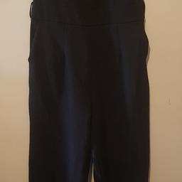 boohoo full length cotton black jump suit (no belt)

size 10
