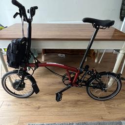 Brompton electric bike in mint condition like new 
Used it for about 2, 3 times .. lovely colour comes with charger booklet and original Brompton pump 
Looking for quick sale . 
No time wasters thanks .