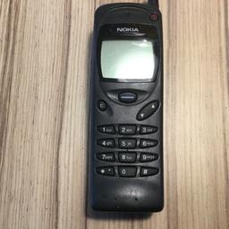 Nokia 3110 NHE-8. Vintage classic mobile phone. Launched 1997. Overall good condition. Complete with original case. Untested as I don’t have the charger although they are available on eBay.