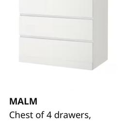 IKEA Malm 4 Drawer Chest