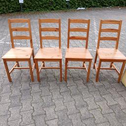 4 Holz Stühle guter Zustand nicht defekt