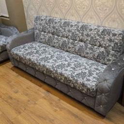 Two sets of three-seater sofas and one two-seater sofa, selling for £650 altogether. Purchased brand new three months ago for over £900. Available for viewing before purchase. Selling due to a change in room use. Sofas are located in our front room and are in new condition. Smoke and pet-free household.