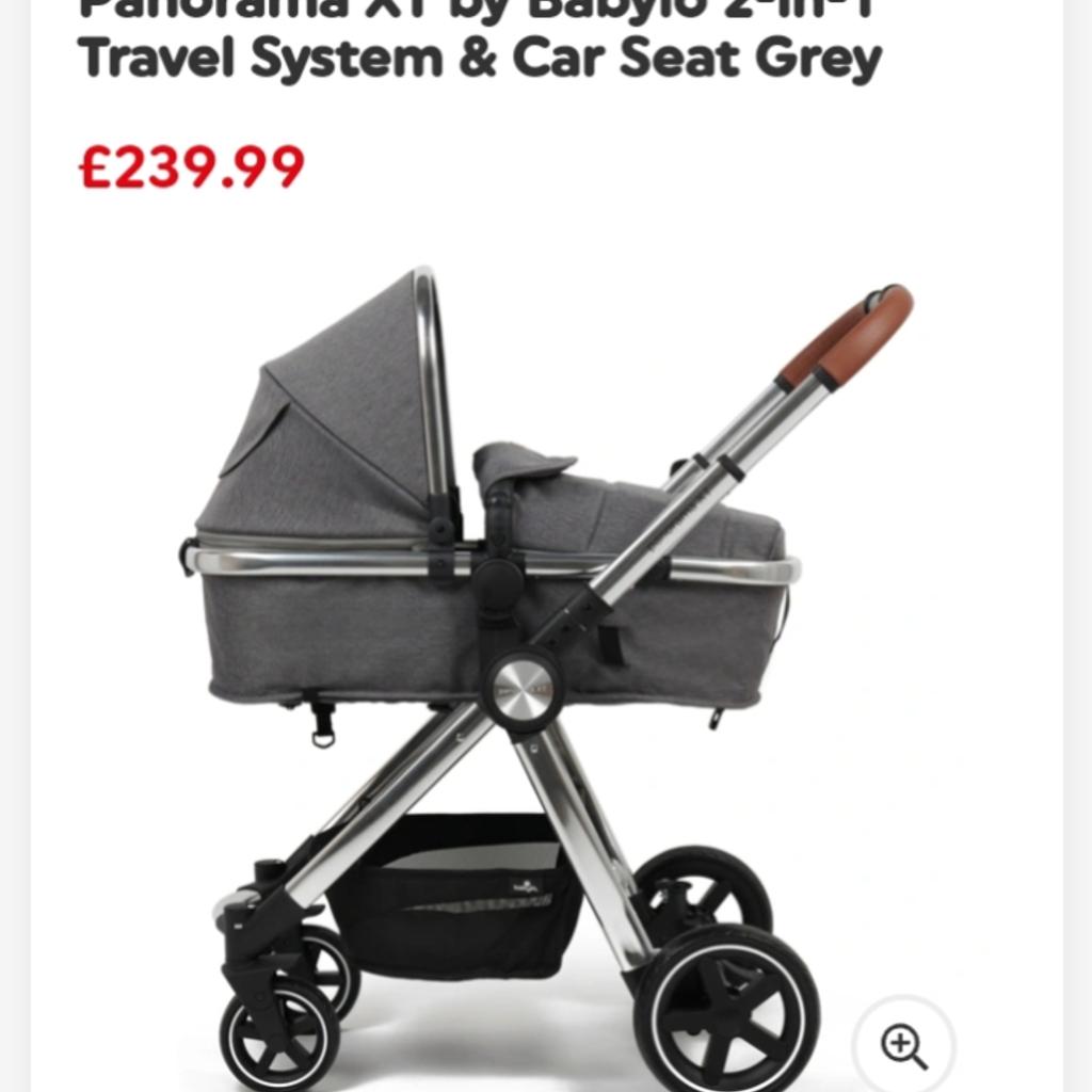 complete set for a new born. Can be used up to the age of 4/5. Pram has hardly been used as my daughter didn't like sitting in it. Bought for £250 myself