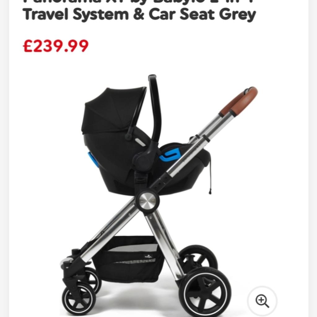 complete set for a new born. Can be used up to the age of 4/5. Pram has hardly been used as my daughter didn't like sitting in it. Bought for £250 myself