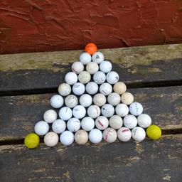 used golf balls good for practicing with.