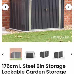 176cm L Steel Bin Storage Lockable Garden Storage Shed
With the clean and sleek look of the sheds, your garden gains not only organization, but also style. The shed allows you to easily flip open the lid or open the doors to move the trash cans in or out. What's more, you can also store other items like your bike in this heavy-dutyand lockable storage shed. Constructed from premium steel, the sheds are built to last
This is brand new in box and retails for £215.99 I'm selling for £130 why not check out my other items for sale