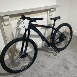 CBoardman MHT 8.9 Mountain bike

- Size : Large 19” x9 Alliminium smooth weld Frame, 12.8KG very lightweight.
- Forks : RockShox Reba RL with lock in lock out option.
- Gears : SRAM SX 12 Quick response Speed shifter with a SRAM SX single speed Crank.
- Wheels : 29” inch Tubeless ready rims with specialised Ground control tyres 29” x 2.25.
- Brakes : Tektro HDC 330 hydraulic mineral oil front and rear brakes for quick and effective braking power.

Everything works excellent, gear and brake are spot on shift with ever click without failure, brakes very responsive. Lovely all round bicycle with very very minimal cosmetic damage.

( Bottom bracket needs replacing as it keeps clinking when the pedals are turning round £20/£30 fix still rideable and very functional )

Asking £450 ONO RRP £1050, Bike is registered in my name and will be transferred to the new owner after purchase. feel free to drop me an offer or message me regarding any questions.