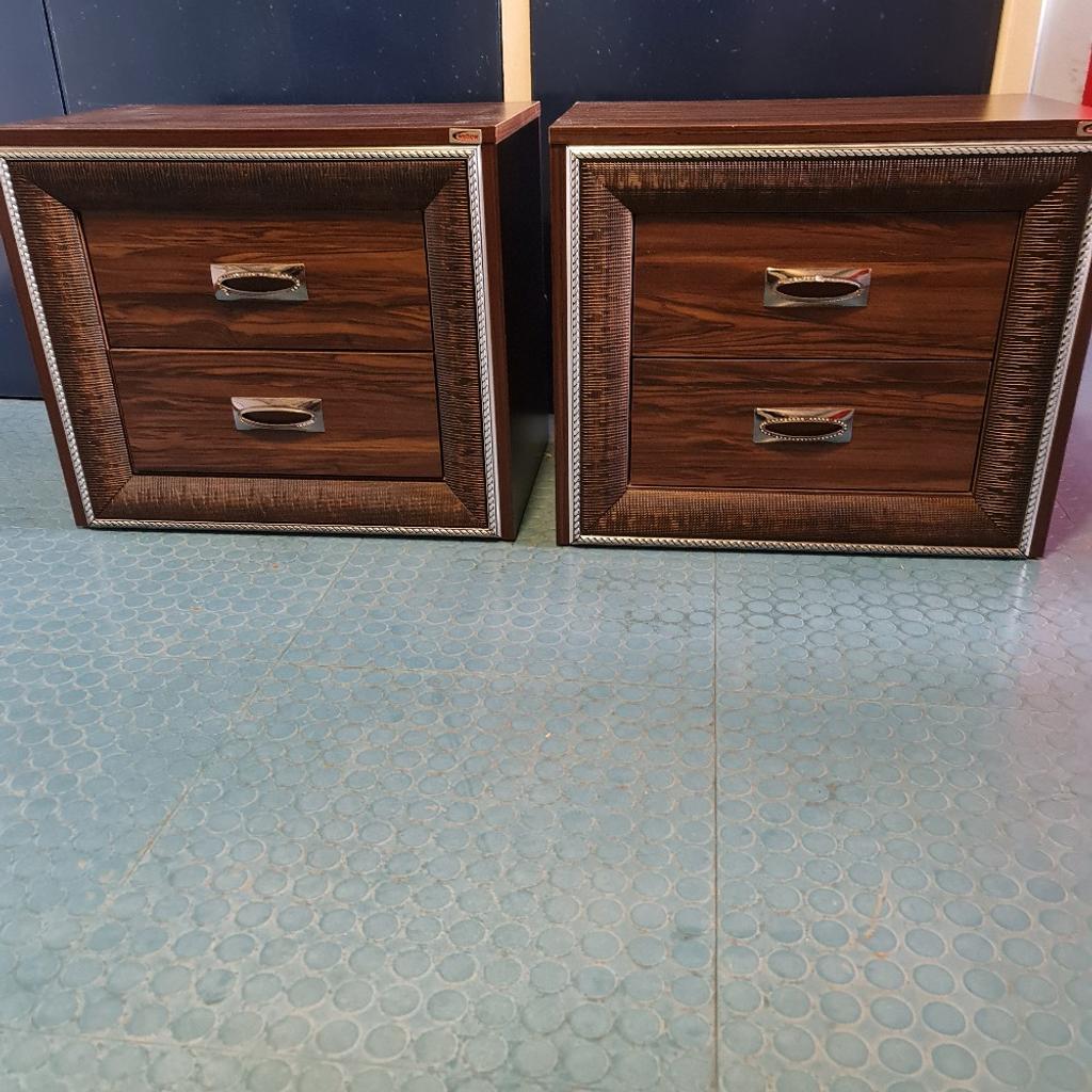 A beautiful pair of drawers, preloved. Very strong, and any viewing is welcome. Dimensions 65cm Length, 55cm height, depth 41.5cm.