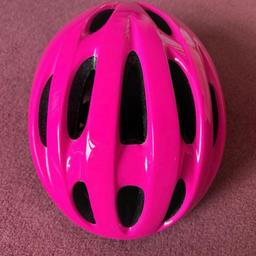 Girls bike helmet, knee pads, elbow pads & gloves. Helmet says 50-54CM.