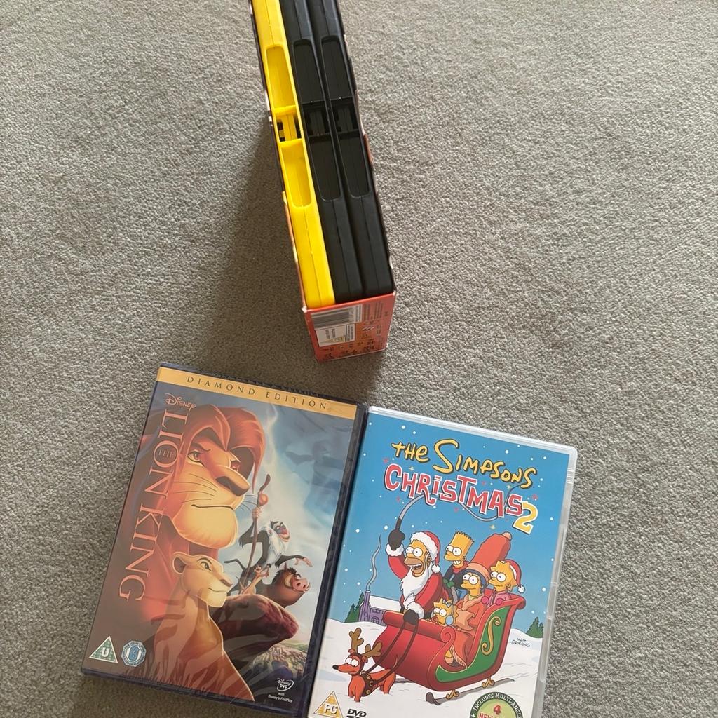 Madagascar x3 , lion king brand new simpsons watched once