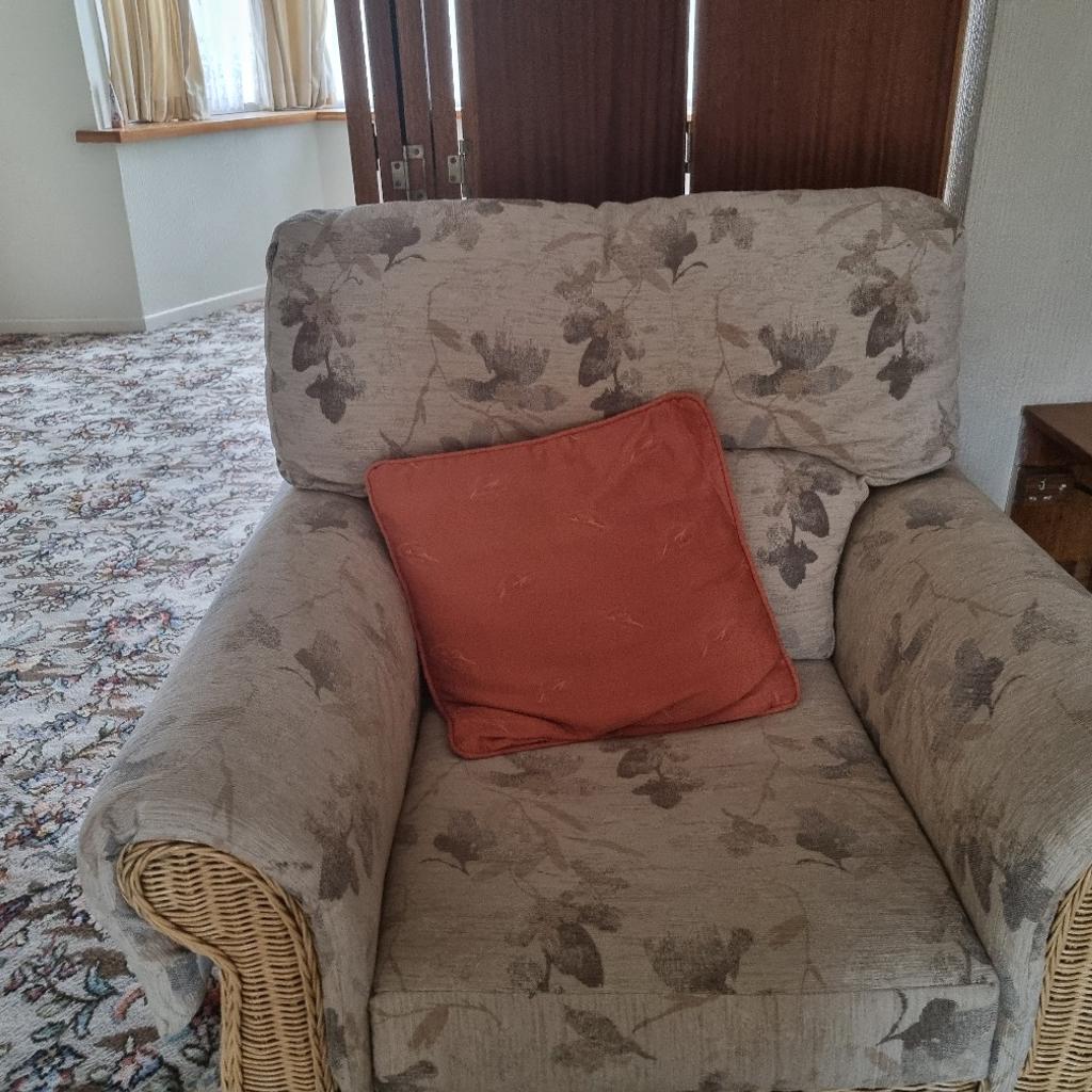 two seater sofa two chairs two tables excellent condition conservatory furniture blue white cash only
