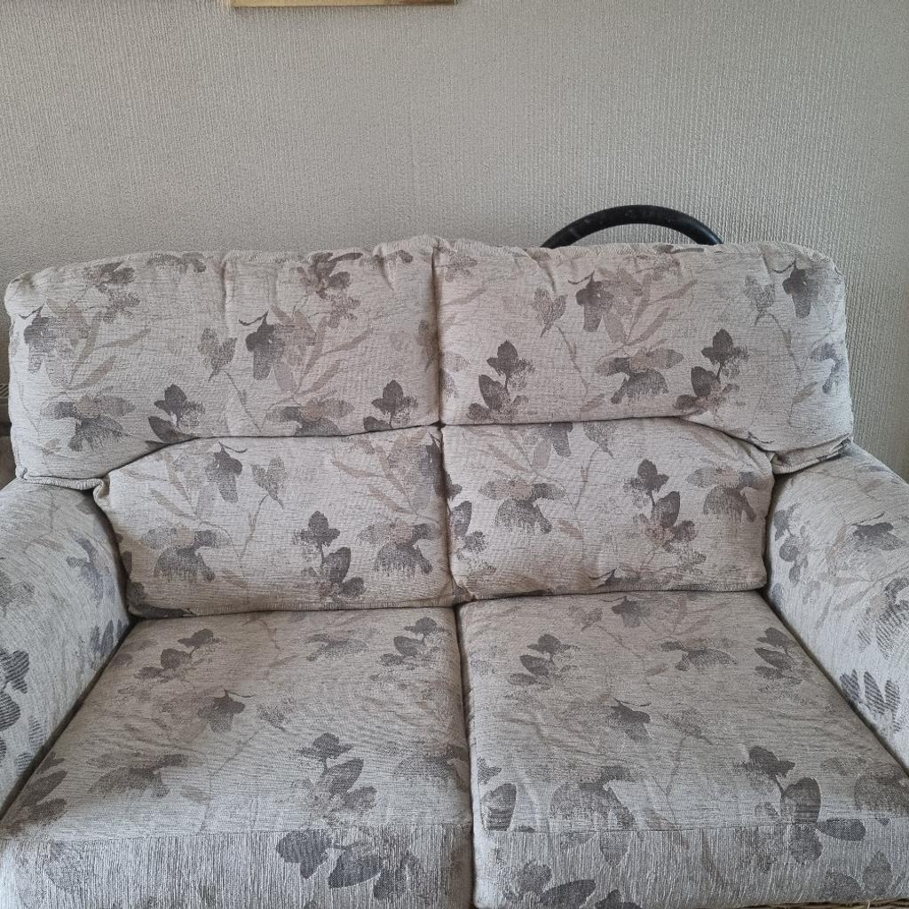 two seater sofa two chairs two tables excellent condition conservatory furniture blue white cash only