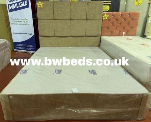 Buy & Sell South Yorkshire Rotherham - Photos for King chenille divan base&cubed hb w diamontes