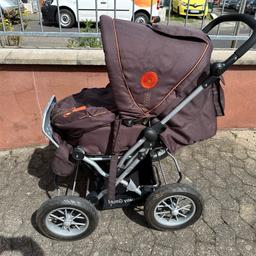 Verkauft wird ein hochwertiger Kinderwagen der Marke Knorr Baby mit einigen Extras.

Er kann gerne besichtigt werden.

Verkauft wird gegen Barzahlung in Weißenthurm (56575)