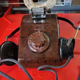 Radio a galena storica in bachelite con il diodo a baffo di gatto tutto originale con condensatore a mica