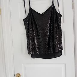 Sequinned Vest by Dorothy Perkins chiffon layered hemline collection Halewood L26